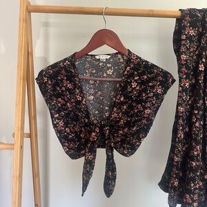 American Eagle Outfitters Floral Jumpsuit Set